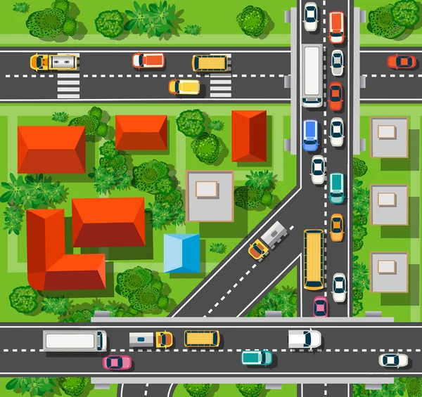 Şehrin en üst manzarası