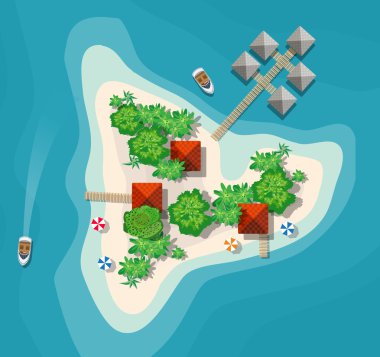 Island paradise view
