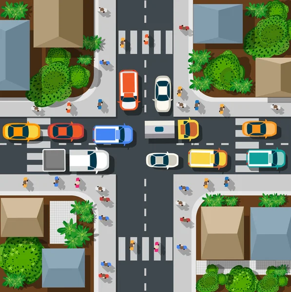 Kentsel, üstten görünüm