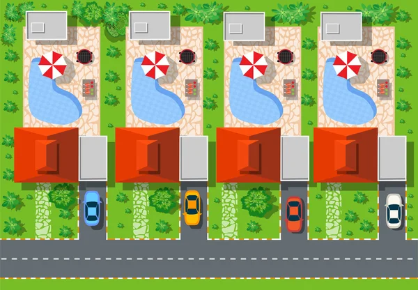 Evlerin Üstten Görünüm