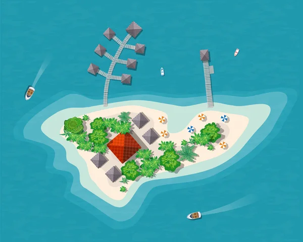 Island paradise view