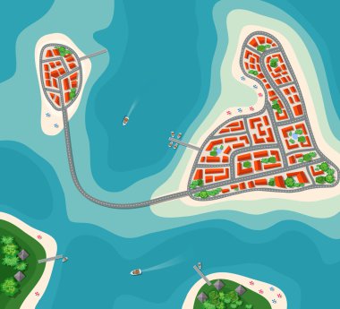 Island paradise view