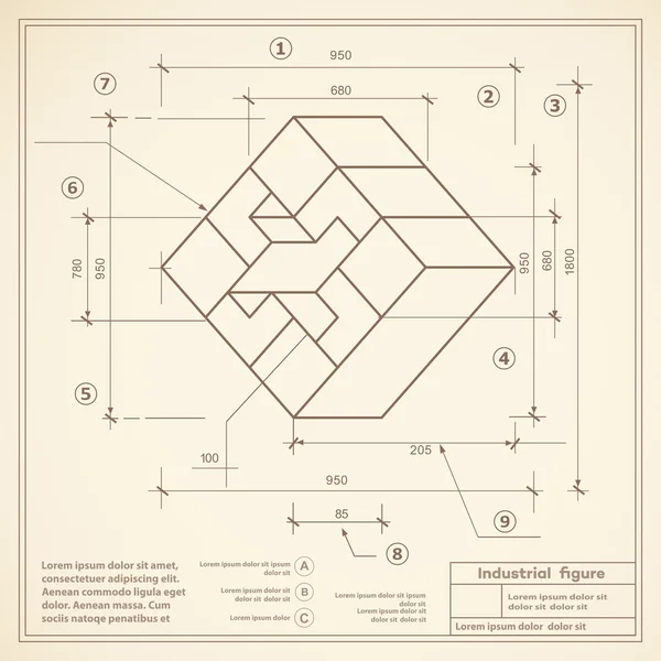 Retro bakgrundsbild — Stock vektor