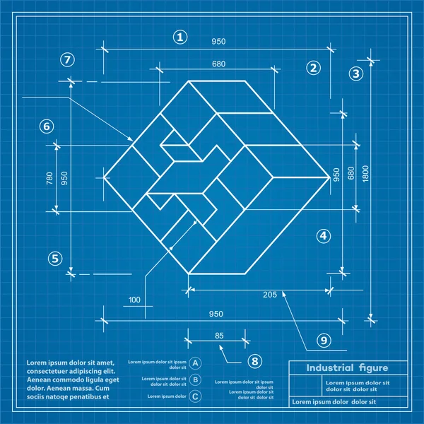 Blueprint фонове зображення — стоковий вектор