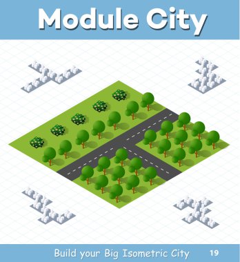 Crossroads ülke karayolu Parkı ağaçları ile