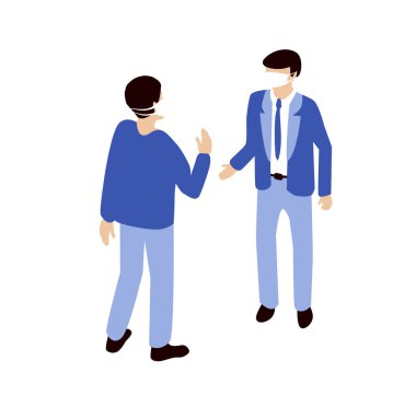 Bir maskeli adam salgınına karşı korunuyor.