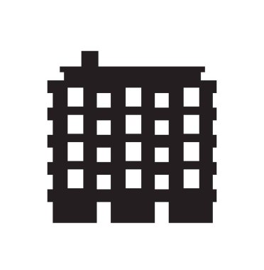 Vektör ögesi silueti tek ev inşaatı