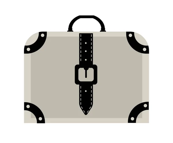 Bolsas de viaje maleta para viajes de negocios y viajes de negocios icono de viaje — Vector de stock