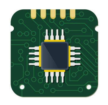 Elektronik mikroçip mikro devresinin tek çip aygıtı