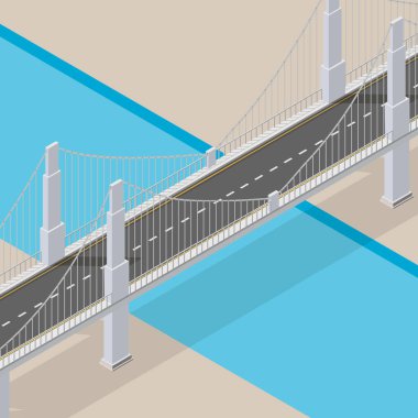 Şehir yaşamının yaşam tarzı illüstrasyonu. Isometric resim