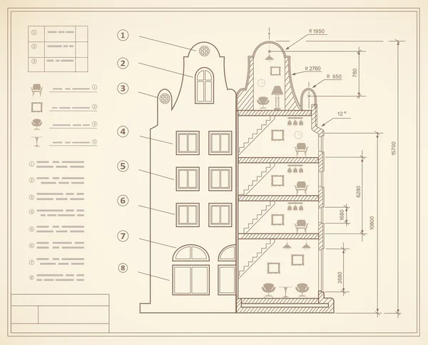 Plan de instalación — Archivo Imágenes Vectoriales