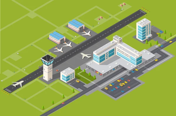 Flughafen-Terminal — Stockvektor