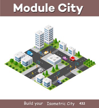 Isometric 3 boyutlu ağaçlar orman doğası doğa doğa doğa doğa doğa tasarımı için beyaz arka plan. İllüstrasyon izole. Şehir haritaları, oyunlar ve kasabanız için simgeler