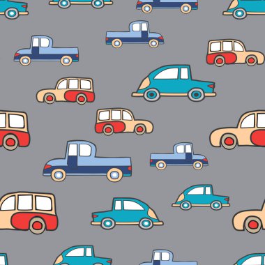 Sorunsuz araba desen yinelenen arka plan zemin fayans