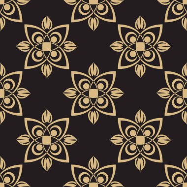 Arkaplan kumaşı dijital kağıt için kusursuz yinelenen Damask desen yapı dekoratifi