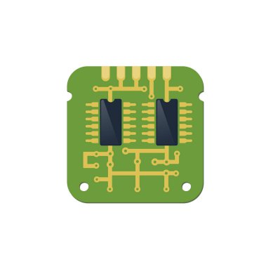 Mikroçip çip devre bileşen mikroişlemci bellek oluşum ve Cpu elektronik küçük parça için bilgisayar sistemi teknolojisinin.