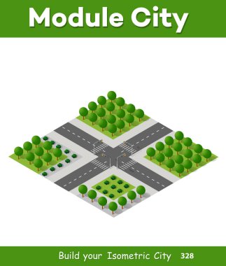 Isometric 3 boyutlu ağaçlar orman doğası doğa doğa doğa doğa doğa tasarımı için beyaz arka plan. İllüstrasyon izole. Şehir haritaları, oyunlar ve kasabanız için simgeler