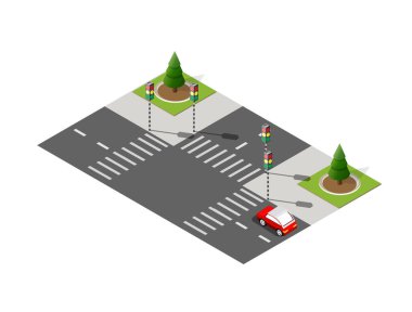 Crossroads şehir sokak yol trafik araçları. Altyapı kentsel ekonomi manzaralar.