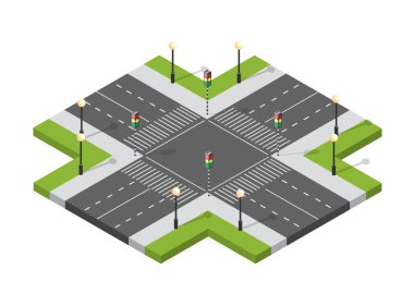 Şehir manzarası, şehir merkezinden caddelerin kesiştiği karayolu kavşağının manzarası.