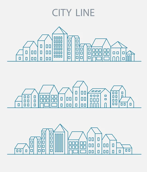 Conjunto vectorial de lineal — Vector de stock