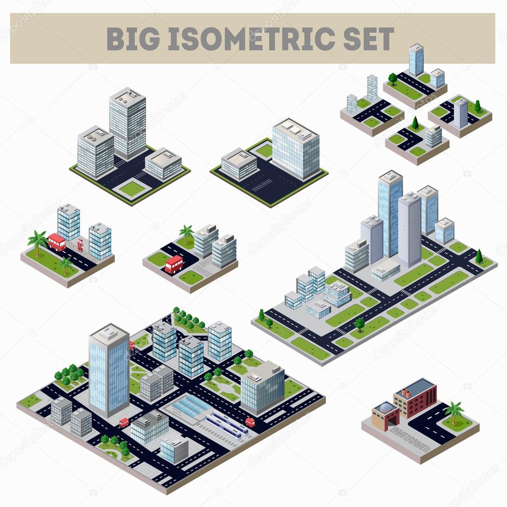 A large set of isometric city