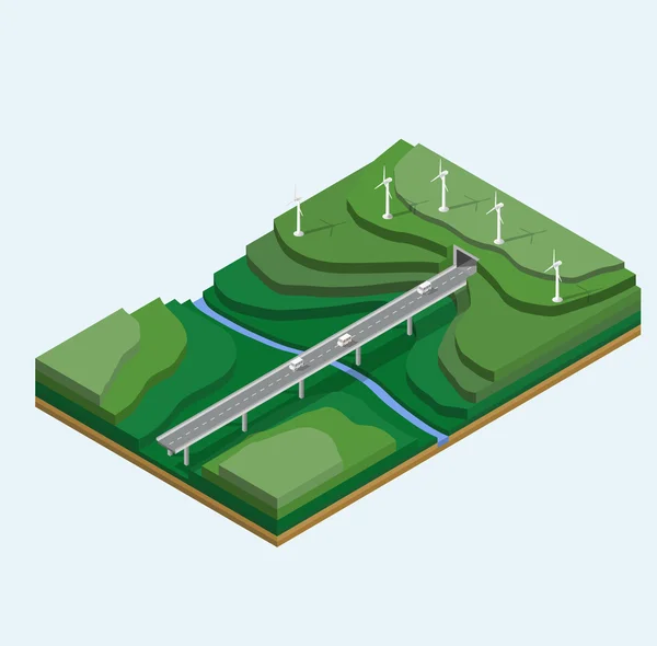 Générateurs éoliens — Image vectorielle