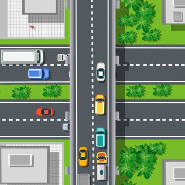 Otoyol otoyollarının üstünden en iyi manzara kentsel manzara kentsel altyapı