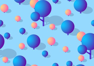 Şehrin ilçe bölgesinin arka planında kentsel altyapı vektör mimarisinden çim parkı ağaçları olan özensiz bir arka plan var. Oyun tasarımı için modern resimleme.