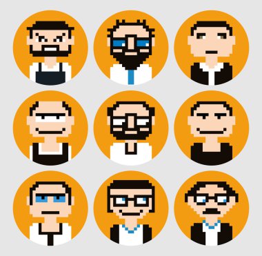 Yazdırma simgeler stil piksel