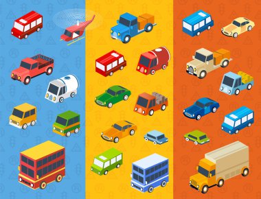 izometrik düz arabalar