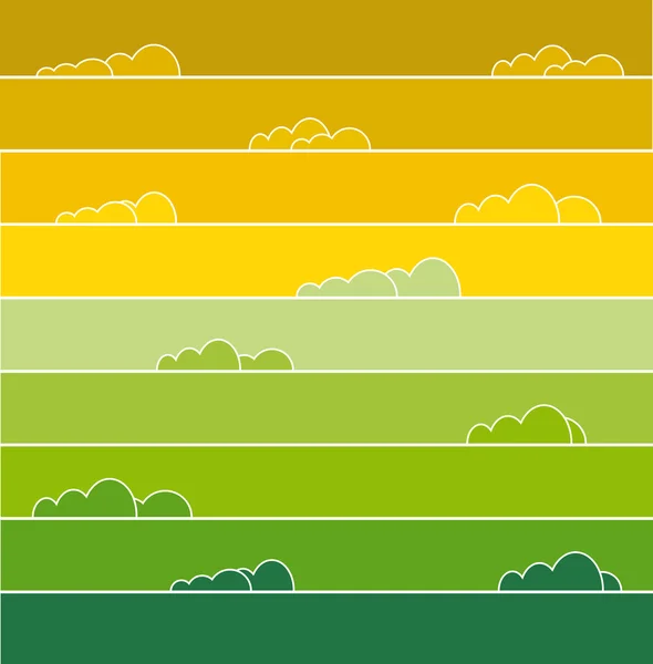 虹色の空の雲 — ストックベクタ