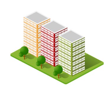 İzometrik evleri, kasaba evleri, 