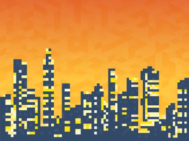 Cityscape gökdelenler evlerin