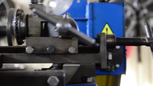 Movimiento Largo Máquina Reparación Ruedas Dentro Soporte Técnico Servise — Vídeos de Stock