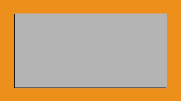 Переход Апельсинов Полосами Длинный Текст Место Фоне Хрома Ключ — стоковое видео