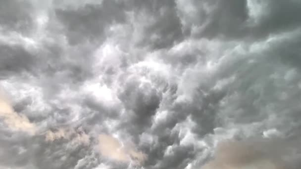 Dramático Tempo Céu Nublado Chuvoso Temporada Verão — Vídeo de Stock
