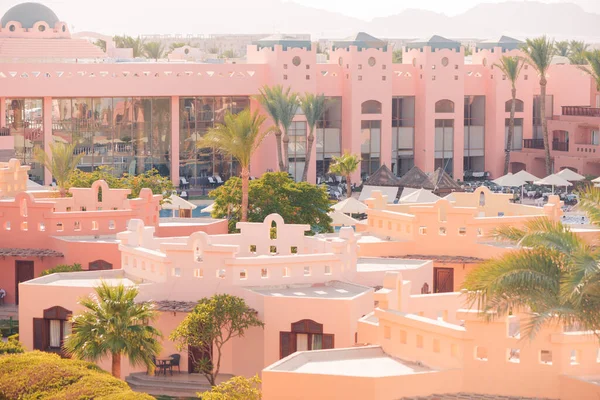 Egypte Sharm Sheikh 2021 Hotelgebouwen Van Bovenaf Het Zomerseizoen — Stockfoto