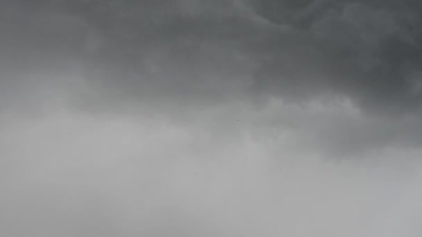 Yağmurlu Fırtınalı Bulutlu Arka Planda Rüzgarda Hareket Eden Bulutlar — Stok video