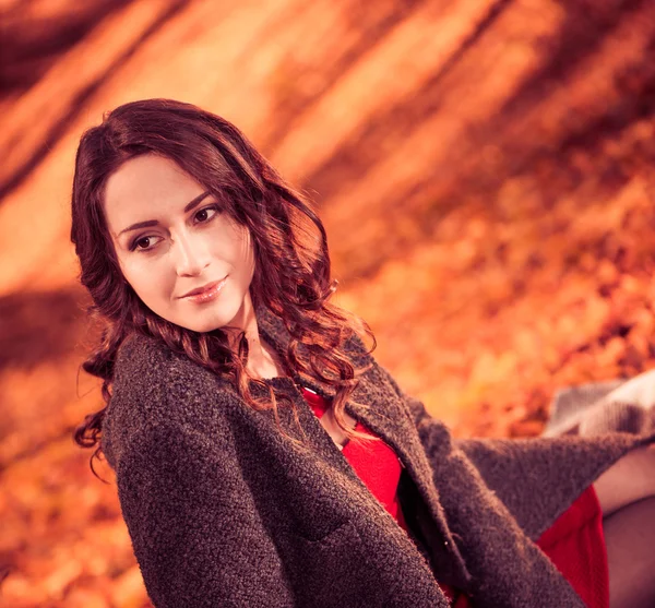 Fall woman portrait — Stock Photo, Image