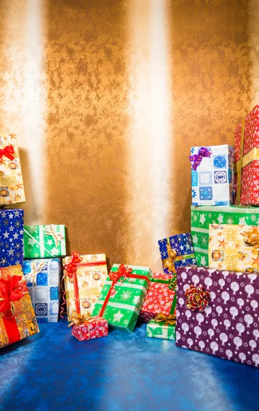 Weihnachtsgeschenkboxen — Stockfoto