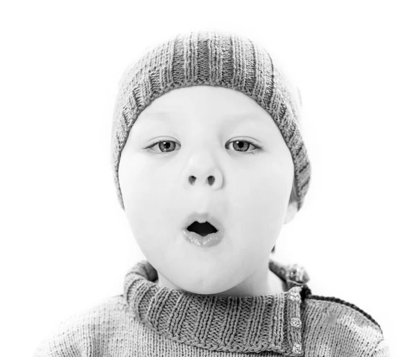 Surprised kid portrait — Stock Photo, Image