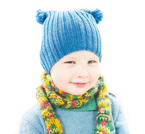 Aranyos mosolygós fiú portré — Stock Fotó