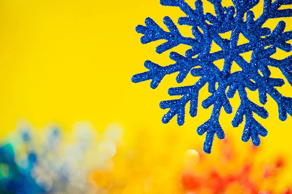 Μπλε snowflake διακόσμηση — Φωτογραφία Αρχείου