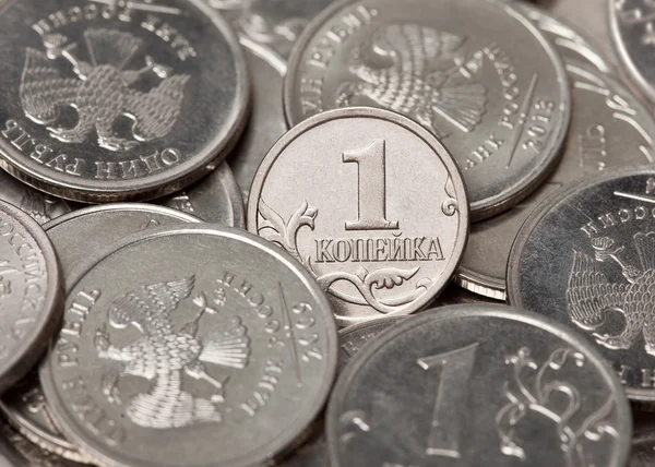 Rus kopeck para arka planı