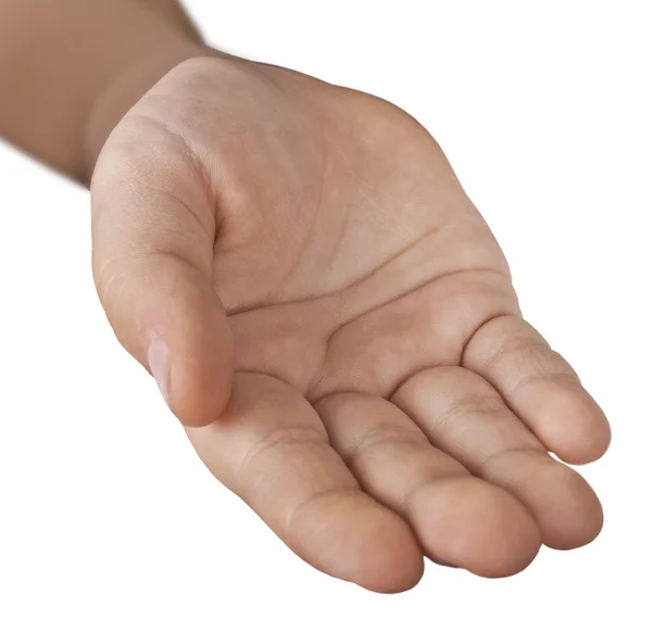 Του παιδιού χέρι παλάμη πάνω — Φωτογραφία Αρχείου