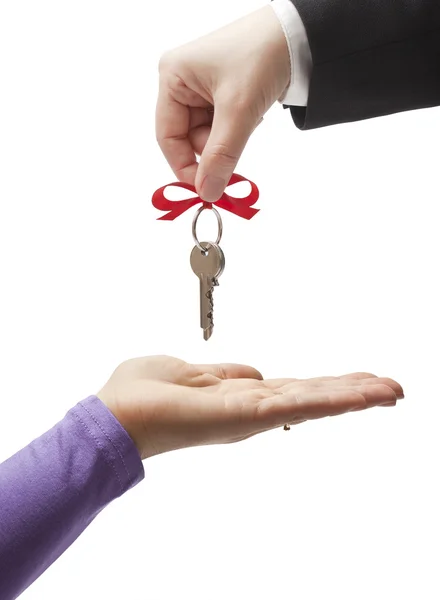 Consegna delle chiavi al nuovo proprietario — Foto Stock