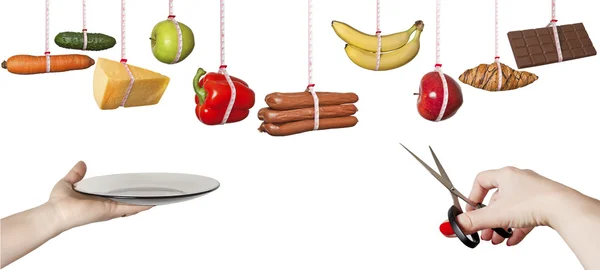 A escolha dos produtos.Alimentação saudável . — Fotografia de Stock