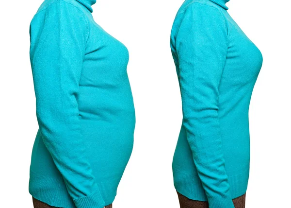 Önce ve sonra diyet. Profilde bir şekil