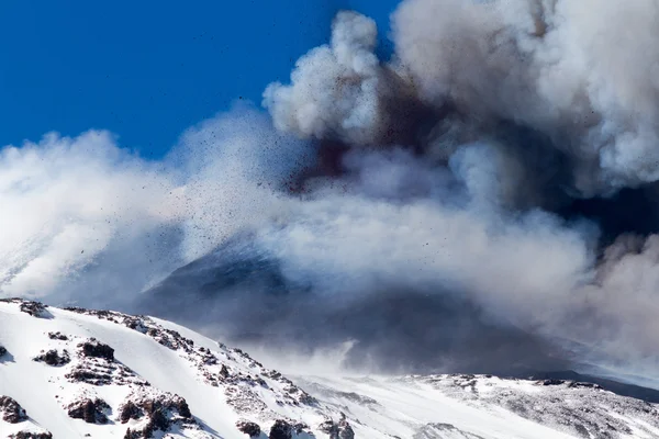 Erupción del volcán Etna —  Fotos de Stock