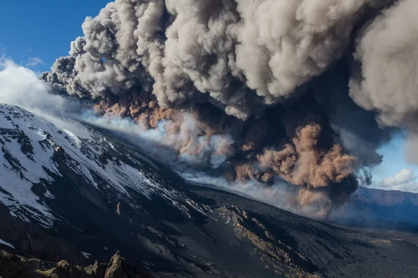 Erupção do vulcão Etna — Fotografia de Stock